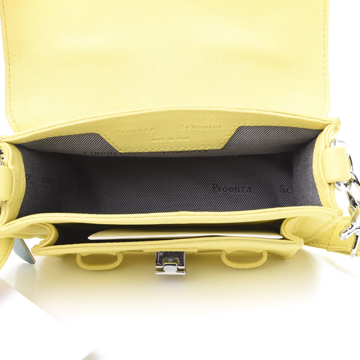 Proenza Schouler Lambskin Micro PS1 Satchel Canary Yellow 6 of 8