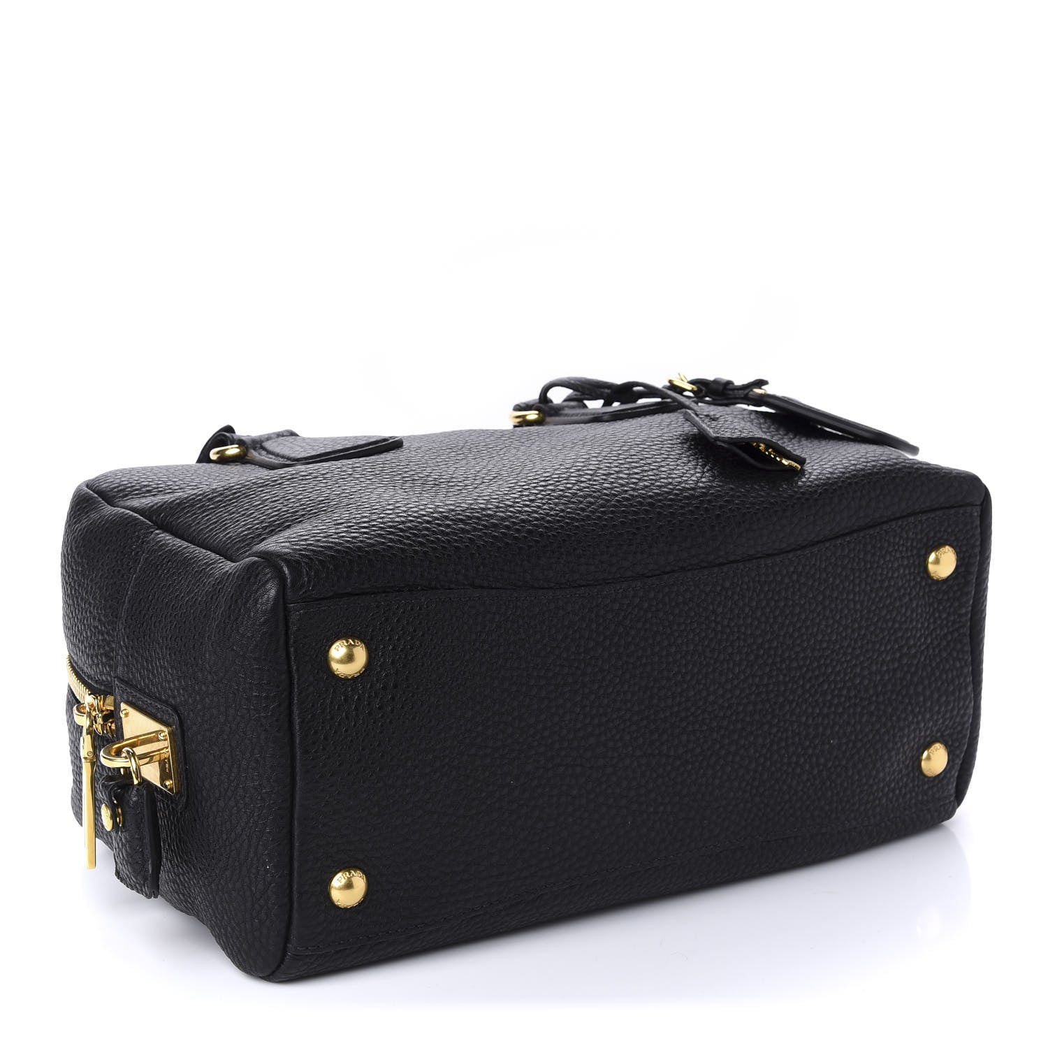 Prada Vitello Daino Bowler Black 4 of 9