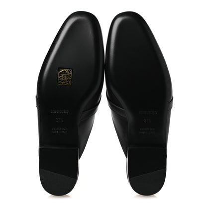 Hermes Goatskin Oz Mules 37.5 Black 7 of 12