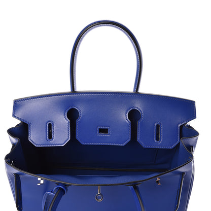 Hermes Tadelakt Birkin 30 Bleu Electrique 15 of 35