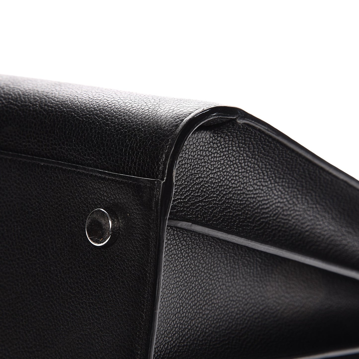 Grained Calfskin Large Sac De Jour Carryall Black
