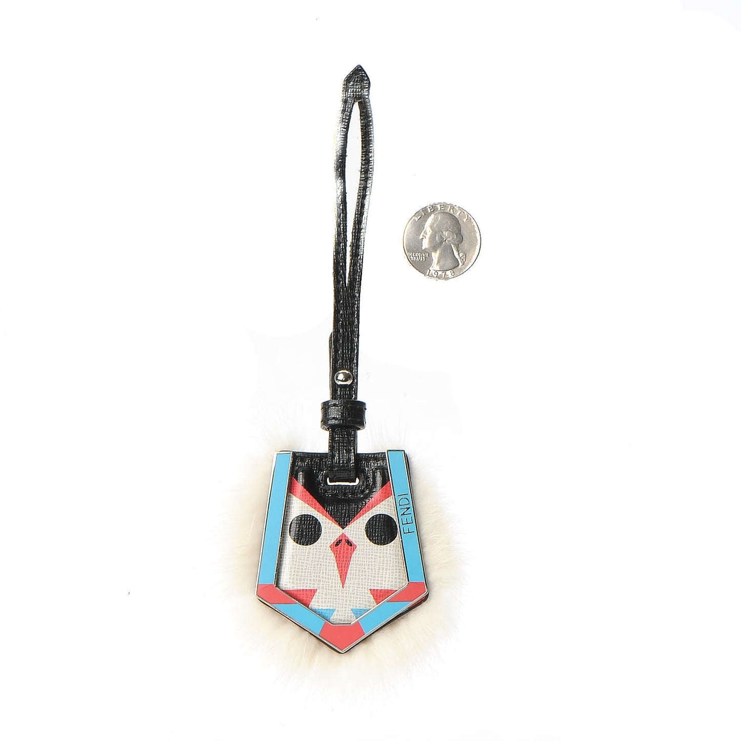 Vitello Elite Fox Fur 2Jours Bag Charm