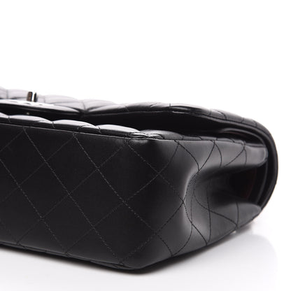 Chanel Lambskin Quilted Jumbo Double Flap Black 8 of 11