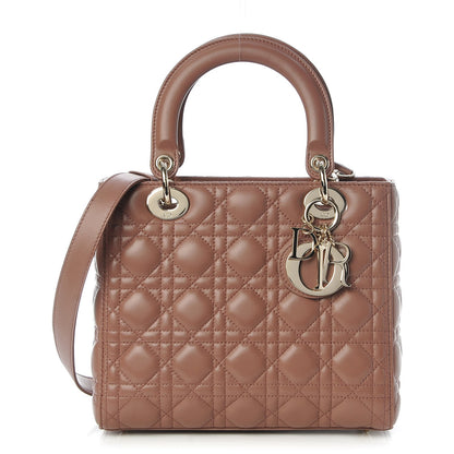 Christian Dior Lambskin Cannage Medium Lady Dior Pink 1 of 10