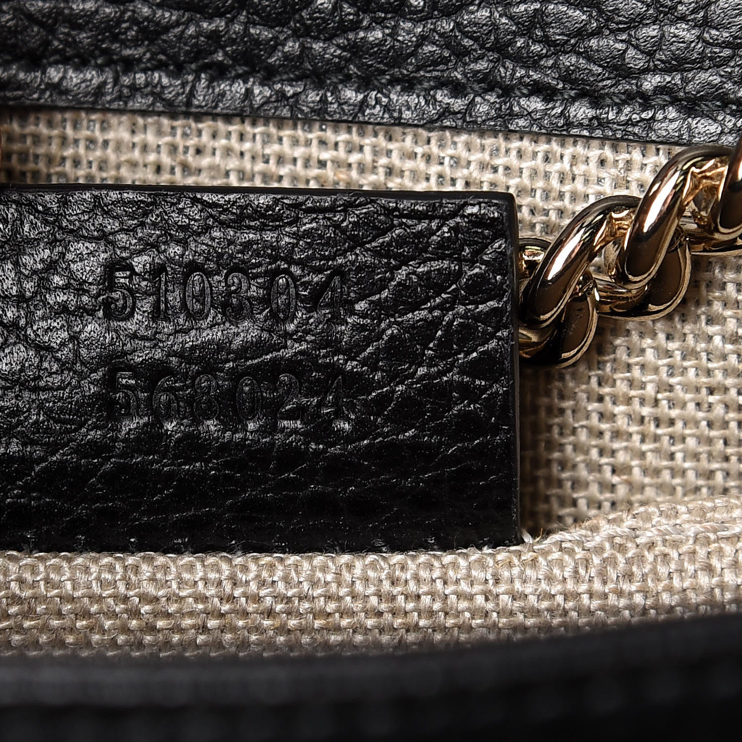 Gucci Dollar Calfskin Small Interlocking G Shoulder Bag Black 7 of 10