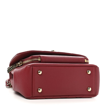 Chanel Caviar Quilted Mini Business Affinity Flap Burgundy 4 of 10