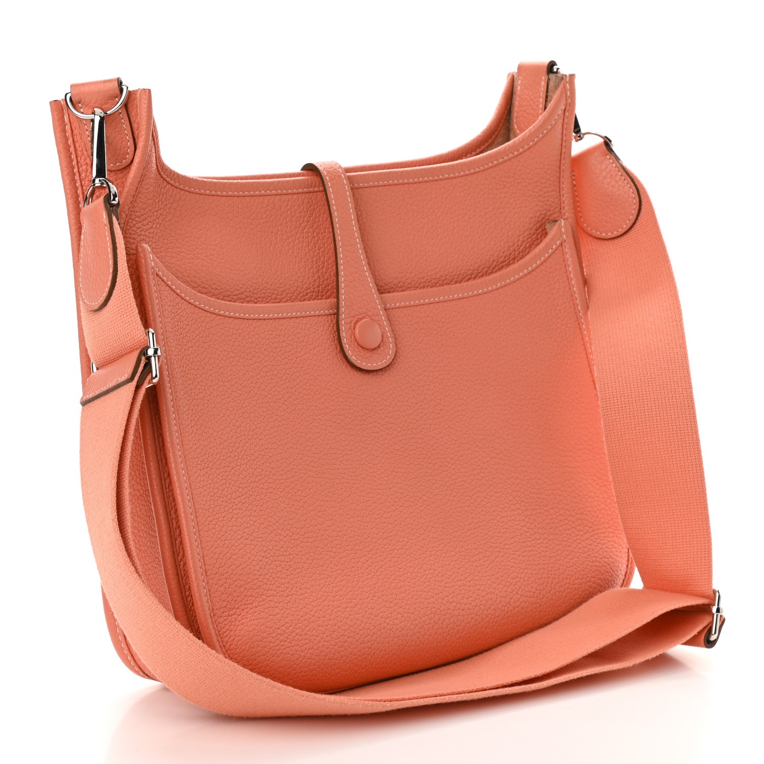 Hermes Taurillon Clemence Evelyne III PM Crevette 3 of 11