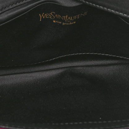 Saint Laurent Velvet Luxembourg Clutch Burgundy 5 of 11