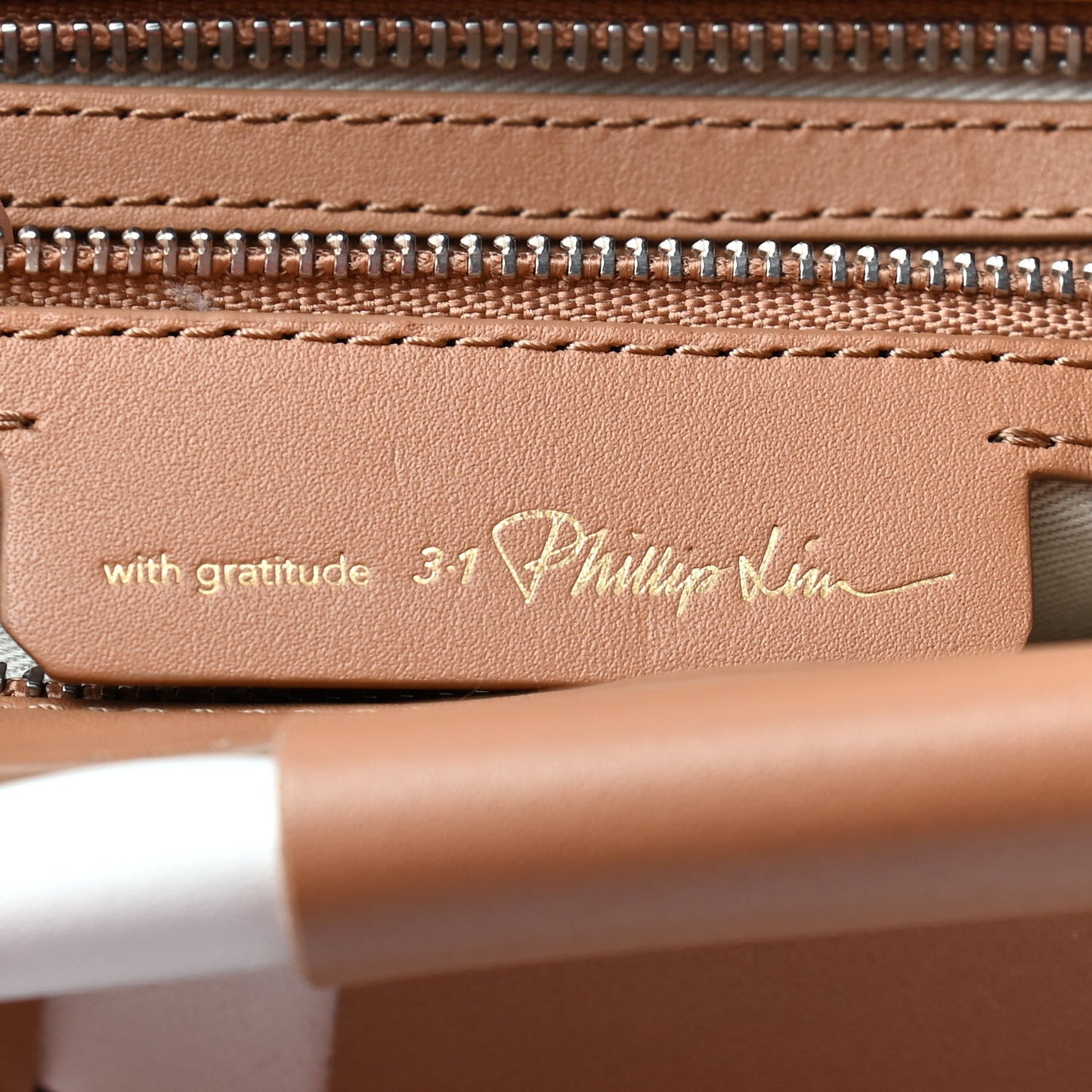 Calfskin Odita Lattice Pouch Camel White