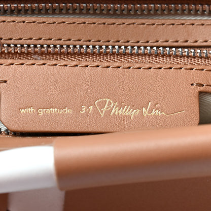3.1 Phillip Lim Calfskin Odita Lattice Pouch Camel White 6 of 9
