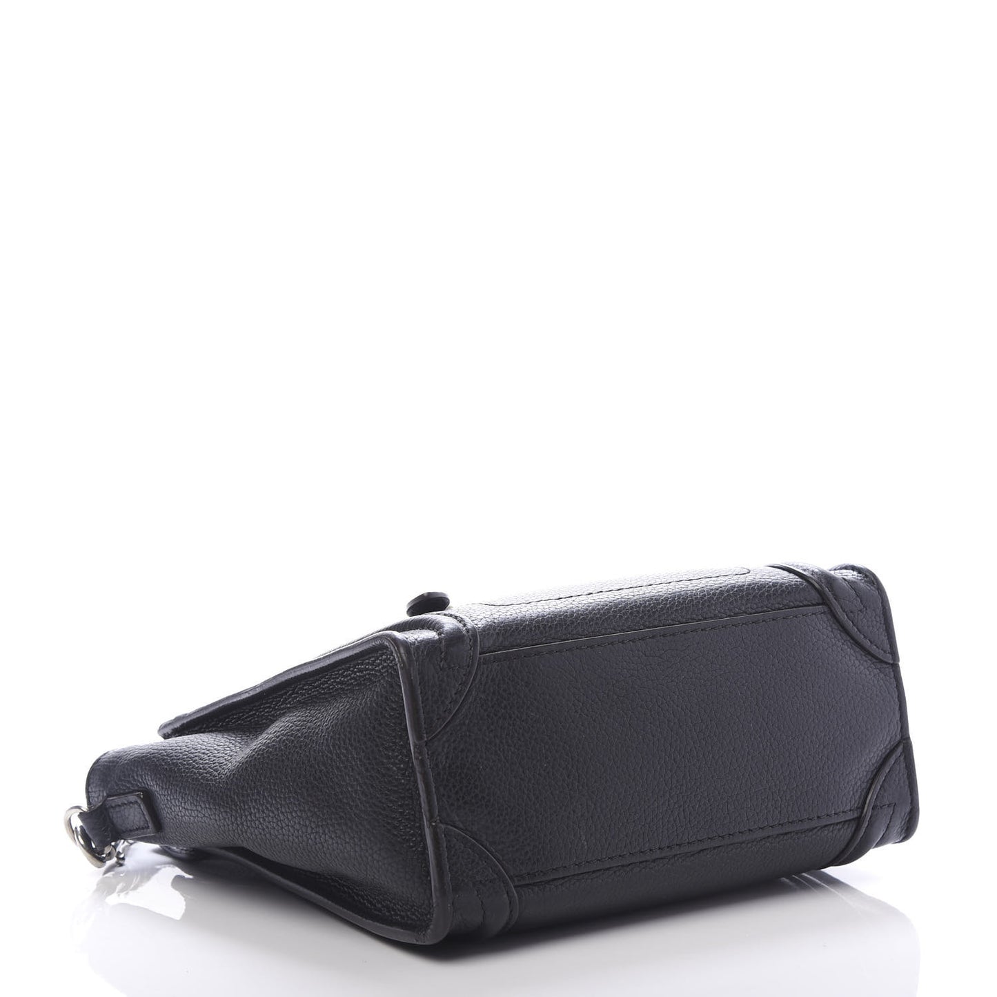 Drummed Calfskin Nano Luggage Black