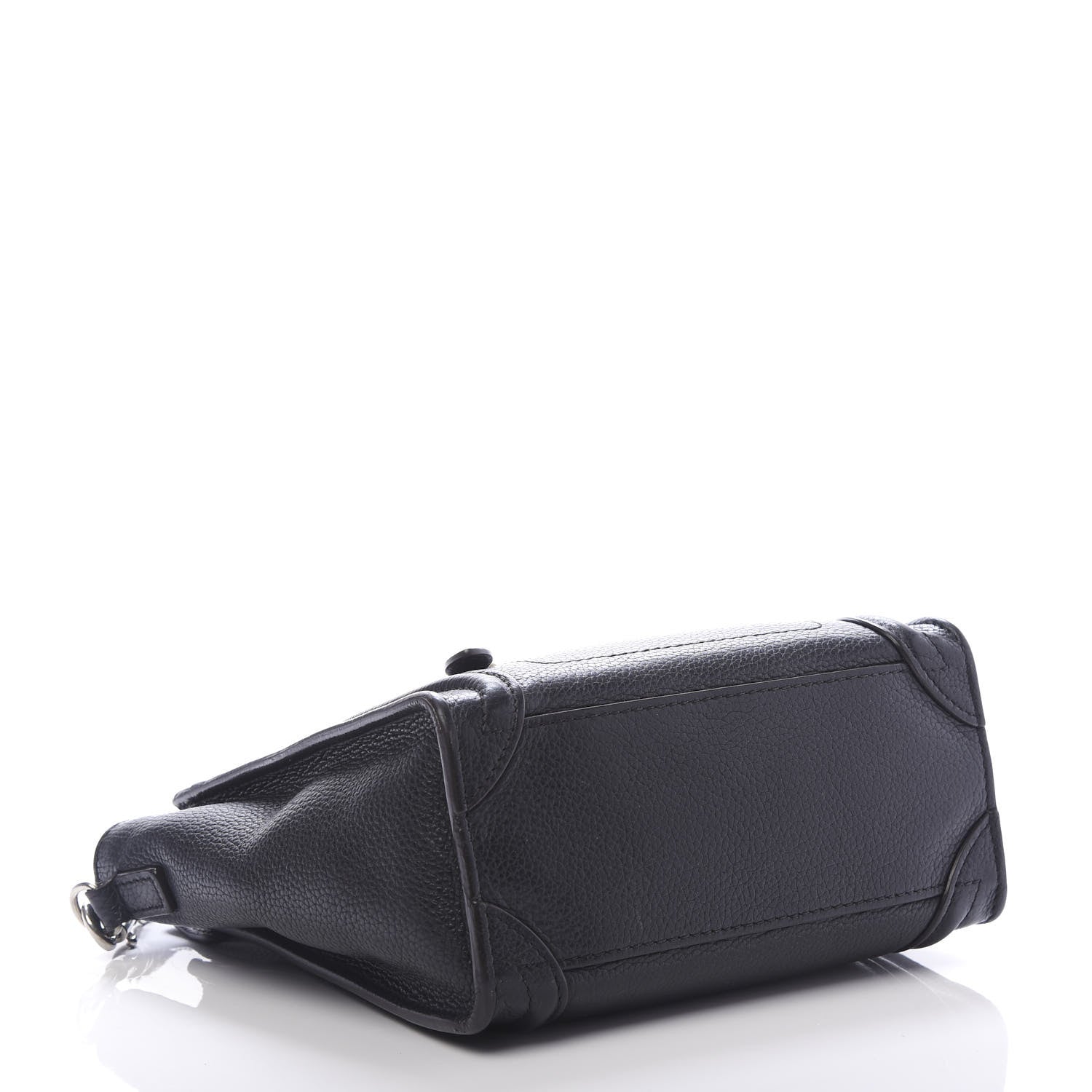 Celine Drummed Calfskin Nano Luggage Black 5 of 11
