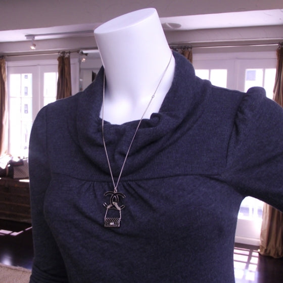 Chanel Gold CC Classic Flap Necklace 2 of 5