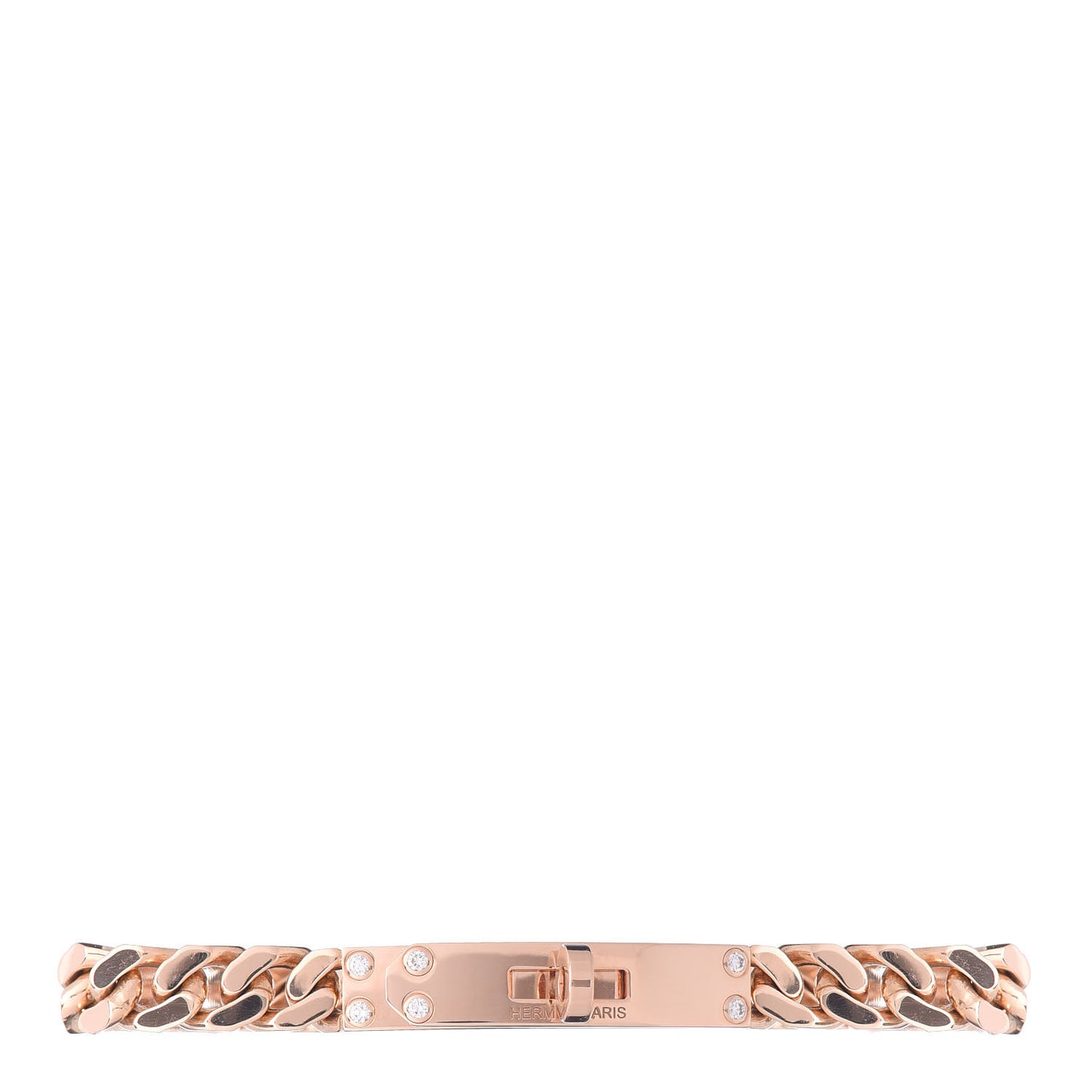 18K Rose Gold Diamond PM Kelly Chaine Bracelet SH