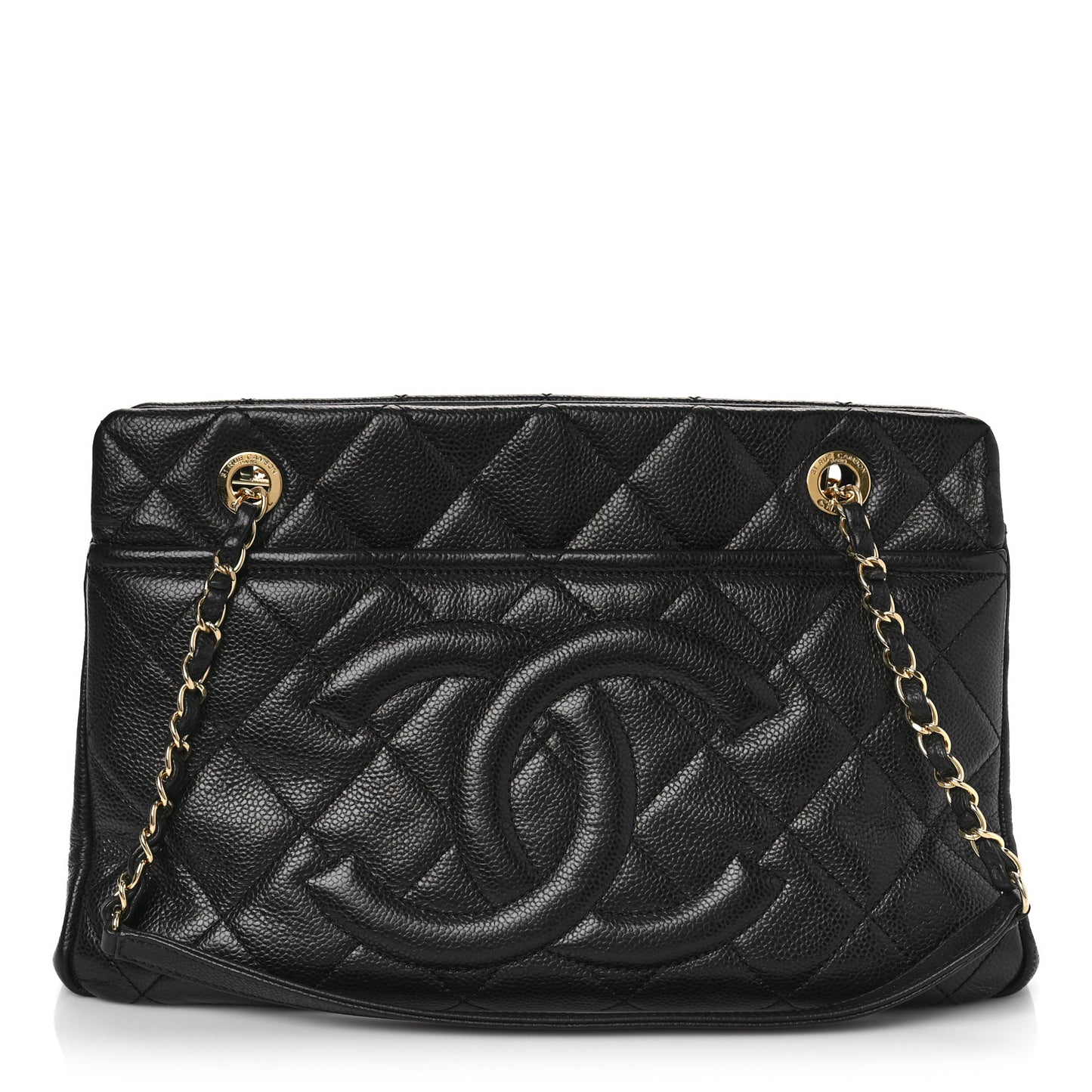 Caviar Quilted CC Timeless Soft Tote Black