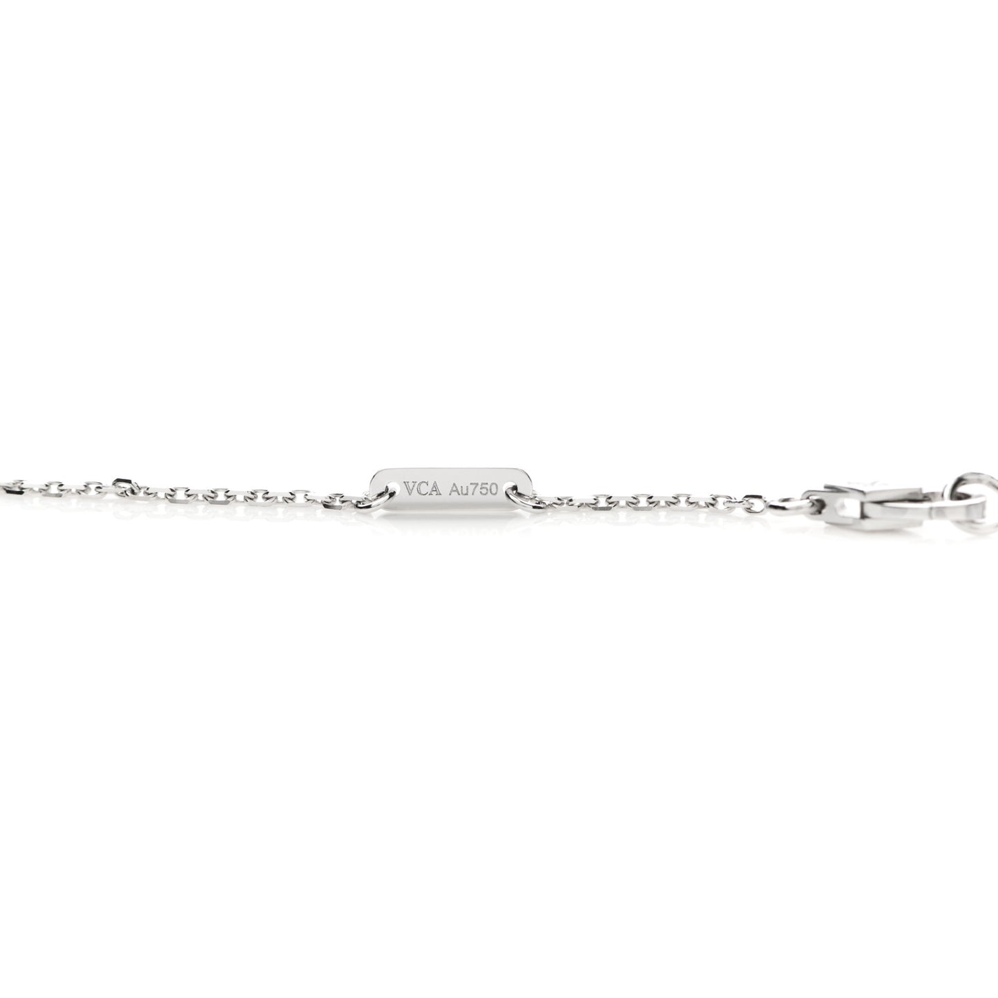 18K White Gold Diamond Mini Frivole Pendant Pave Necklace