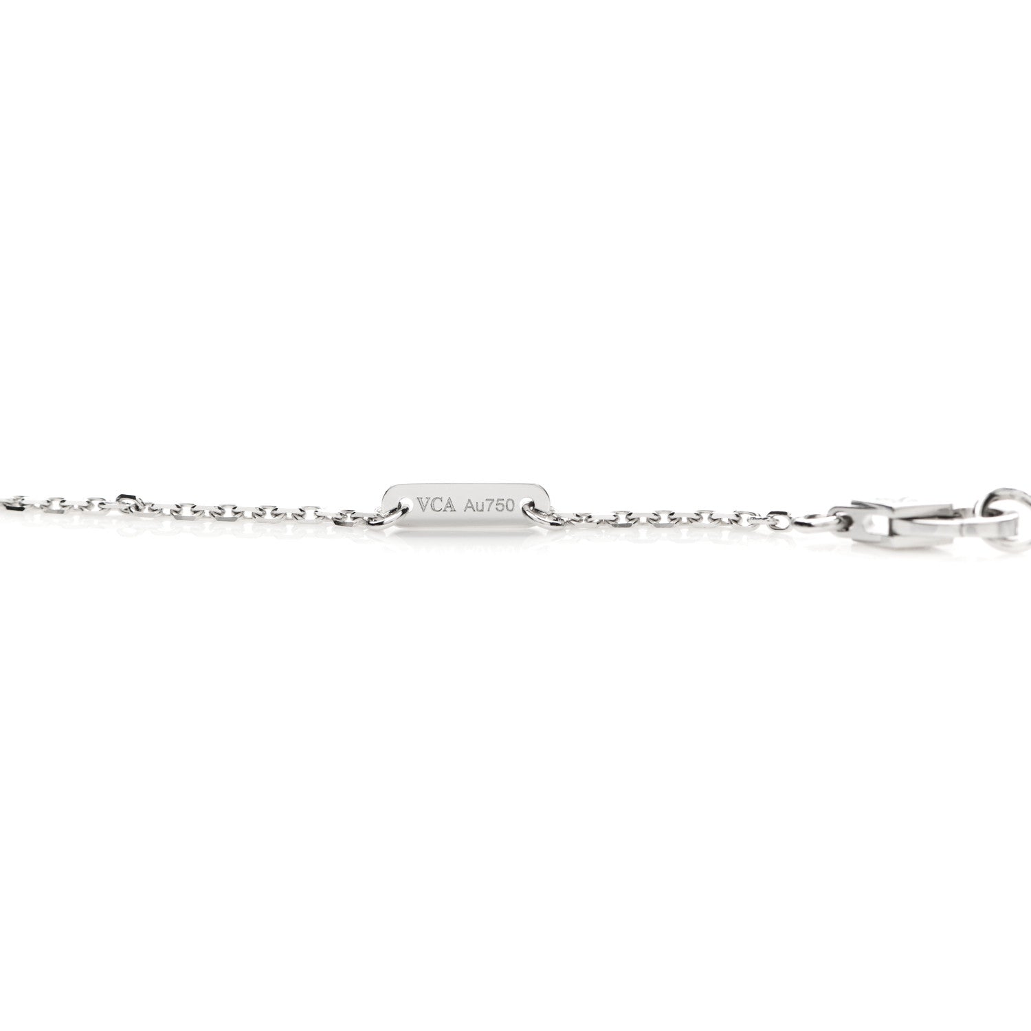 Van Cleef & Arpels 18K White Gold Diamond Mini Frivole Pendant Pave Necklace 4 of 6