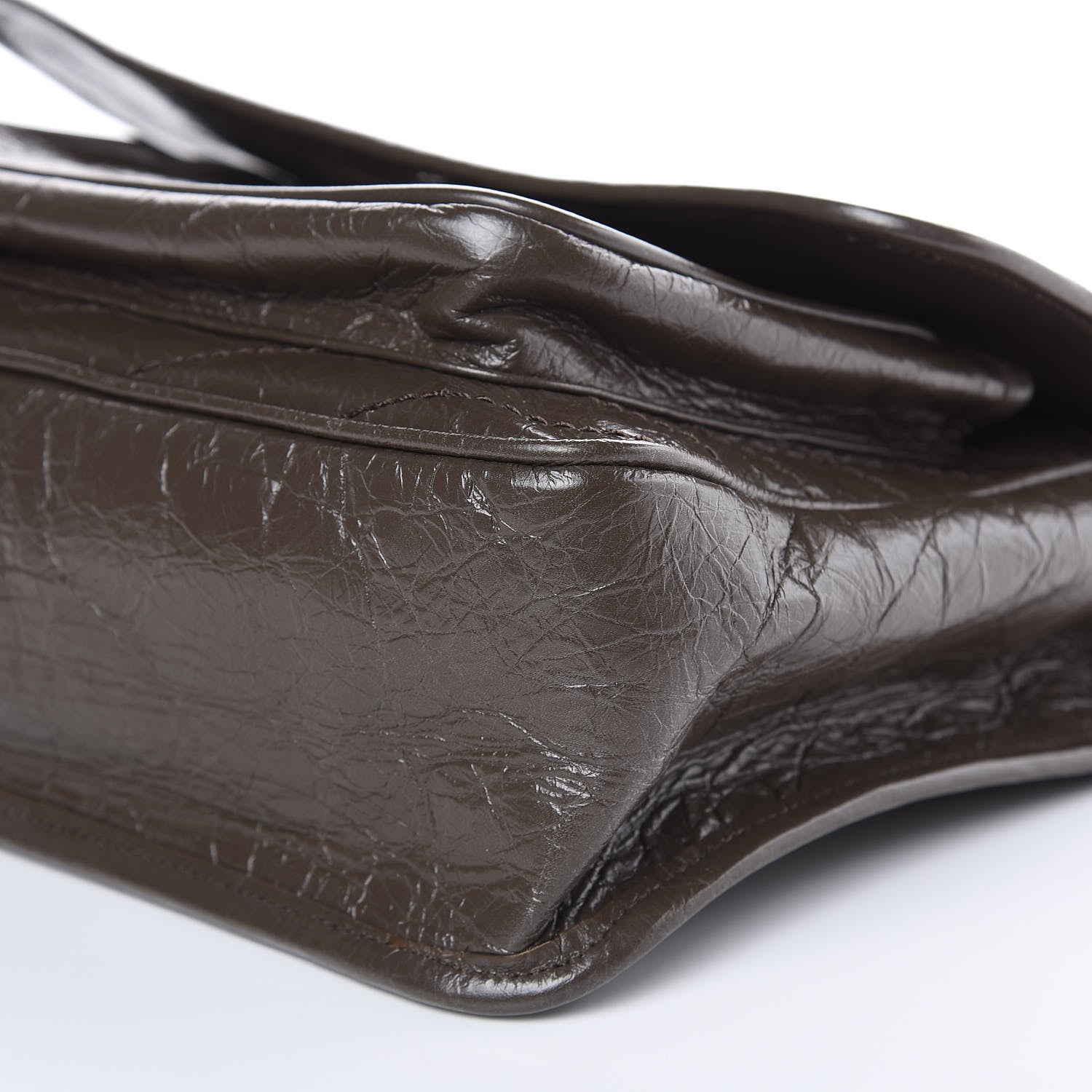 Saint Laurent Crinkled Calfskin Matelasse Monogram Medium Niki Chain Satchel Faggio 8 of 8