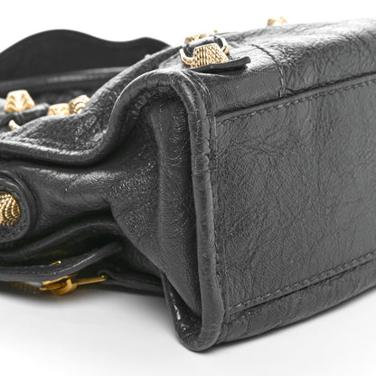 Balenciaga Agneau Giant 12 Gold Hardware Mini City Gris Fossile 9 of 11