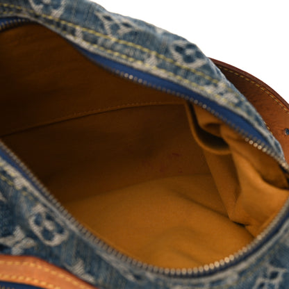 Louis Vuitton Monogram Denim Baggy PM Blue 4 of 14