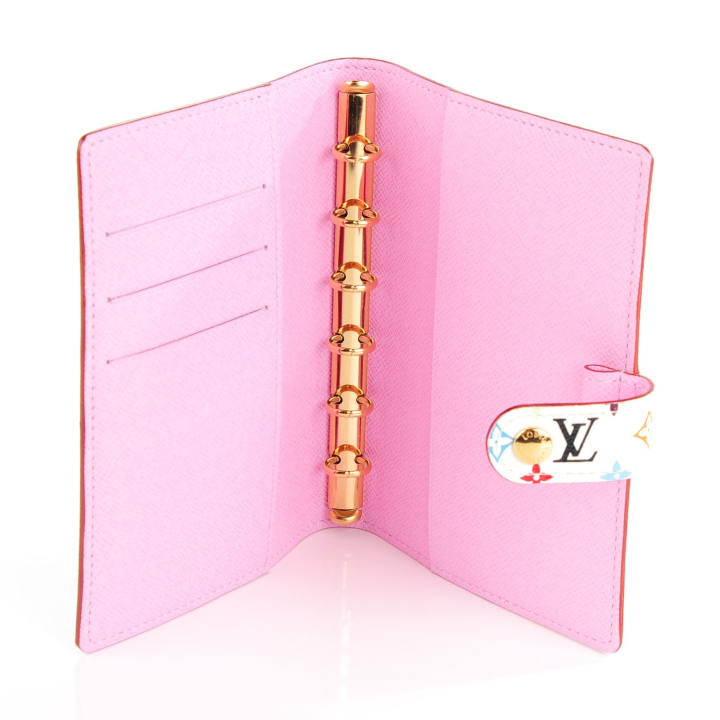 Monogram Multicolor Small Ring Agenda Cover White Litchi