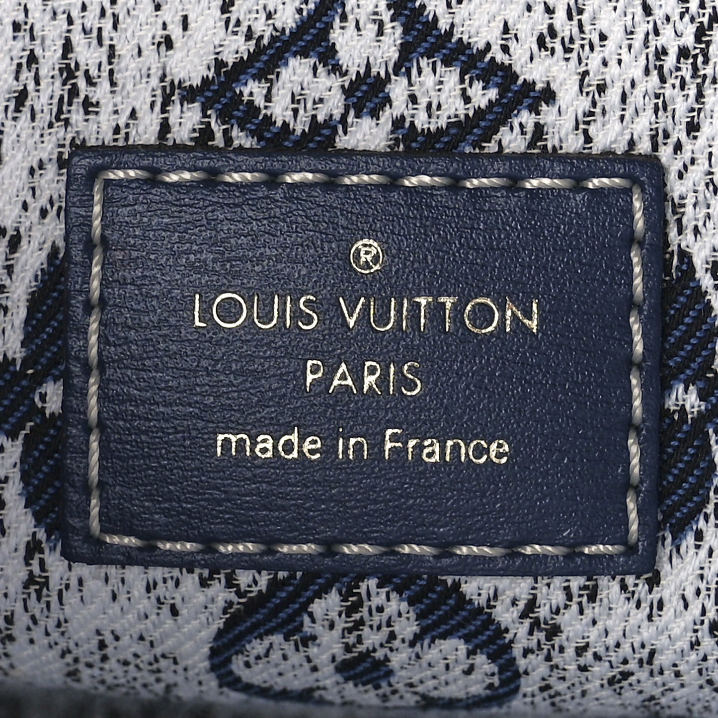 Monogram Jacquard Denim Onthego MM Bleu