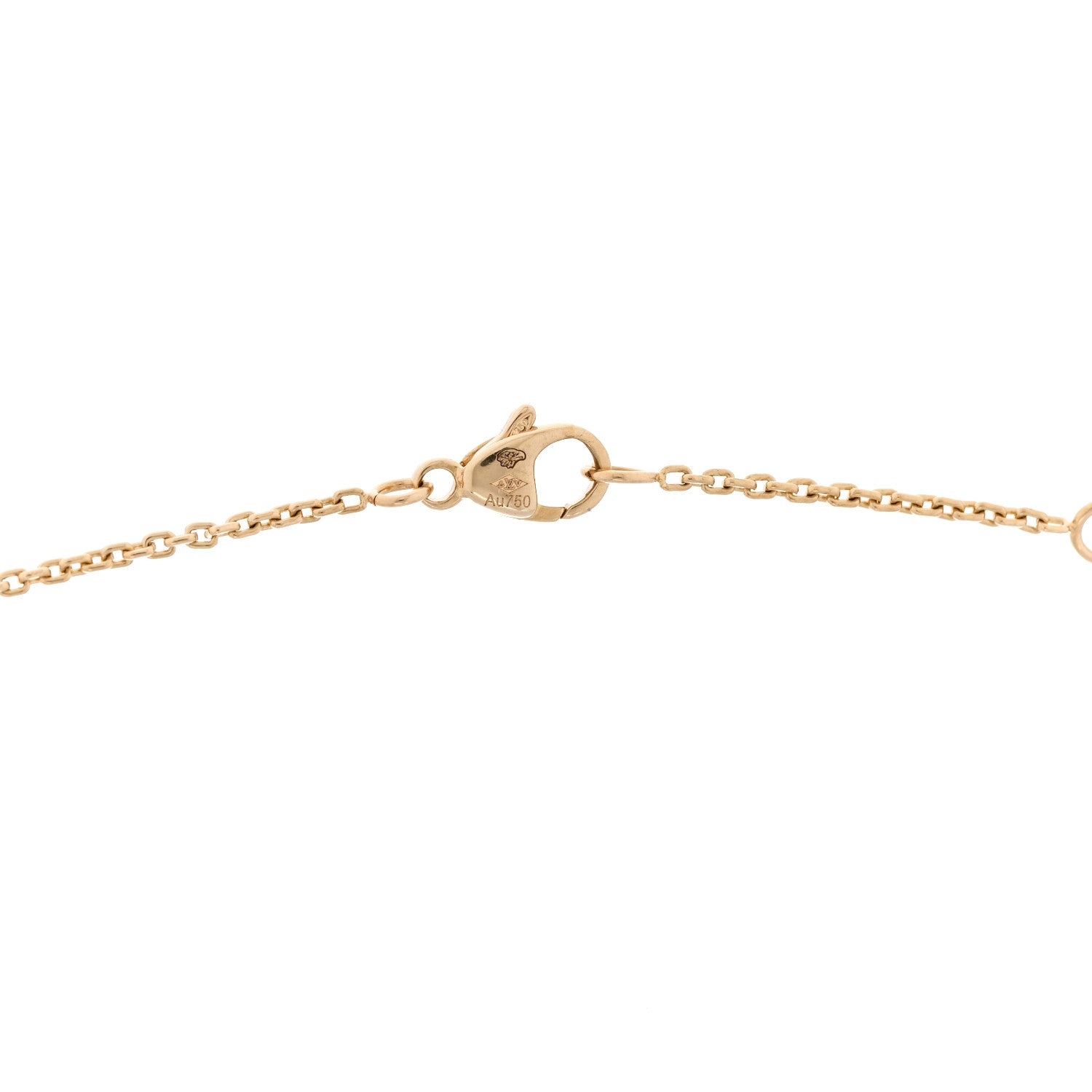 Louis Vuitton 18K Yellow Gold Diamond Idylle Blossom LV Pendant Necklace 4 of 5