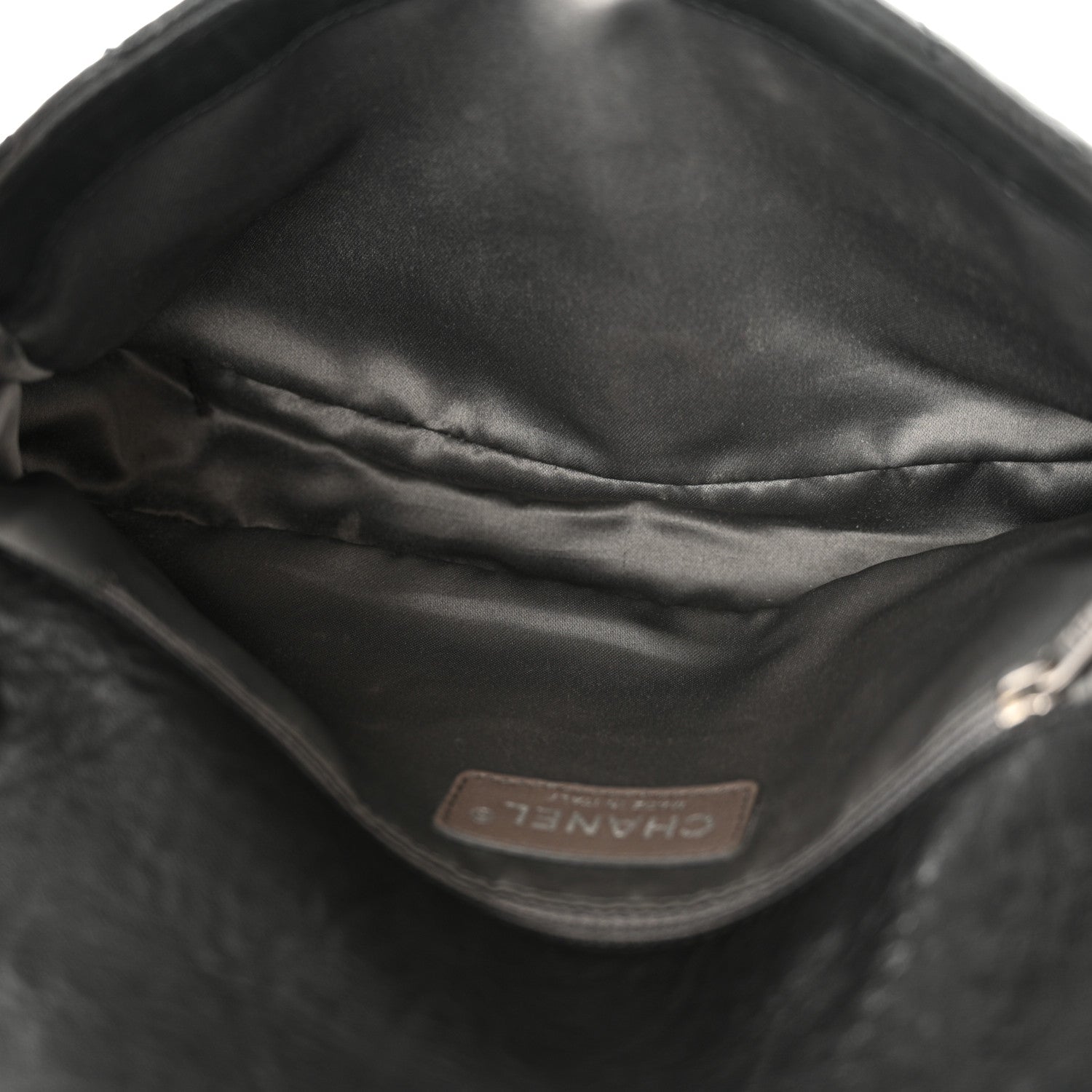 Chanel Distressed Lambskin Medium Leo Lion Flap Black 7 of 12