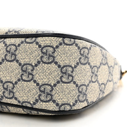 Gucci GG Supreme Monogram Textured Dollar Calfskin Web Small Ophidia GG Handbag Beige Blue 10 of 10