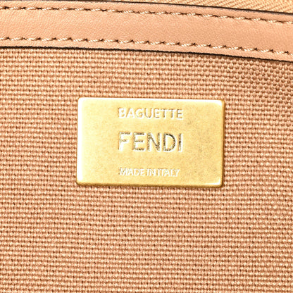 Fendi Canvas Vitello King FF Multicolor Embroidered Baguette Multicolor Cuoio 5 of 8