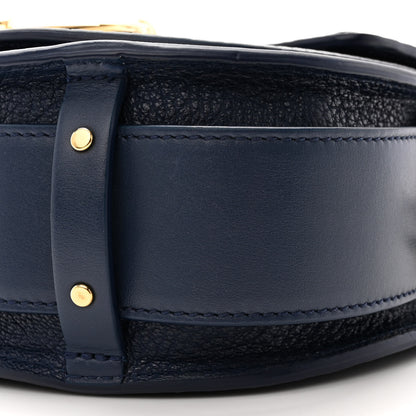 Chloe Grained Calfskin Small Tess Bag Deep Ocean Blue 10 of 13