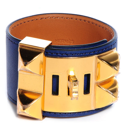 Hermes Swift Collier de Chien CDC Small Bracelet Bleu Saphir 4 of 8