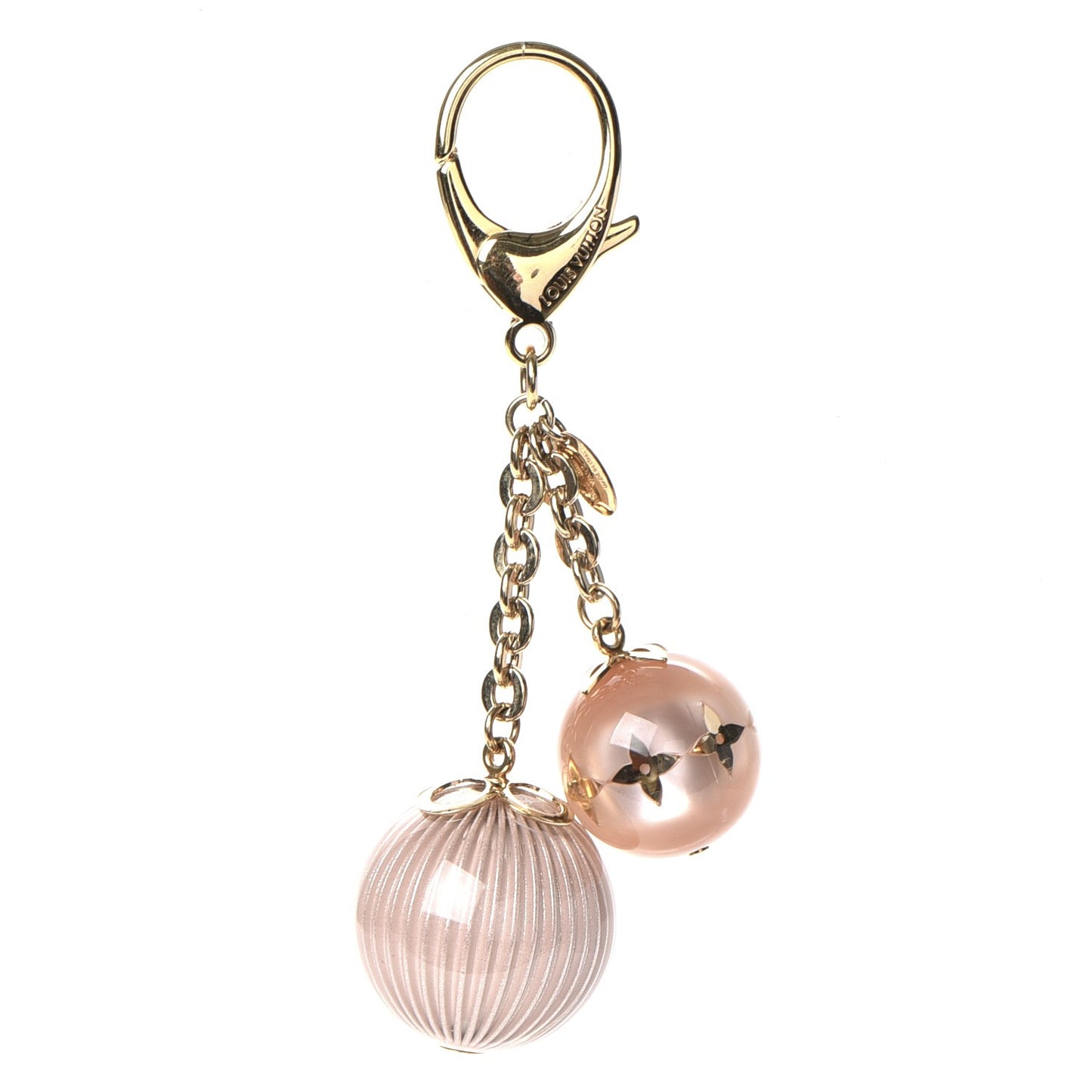 Fleur Ball Bag Charm Pink