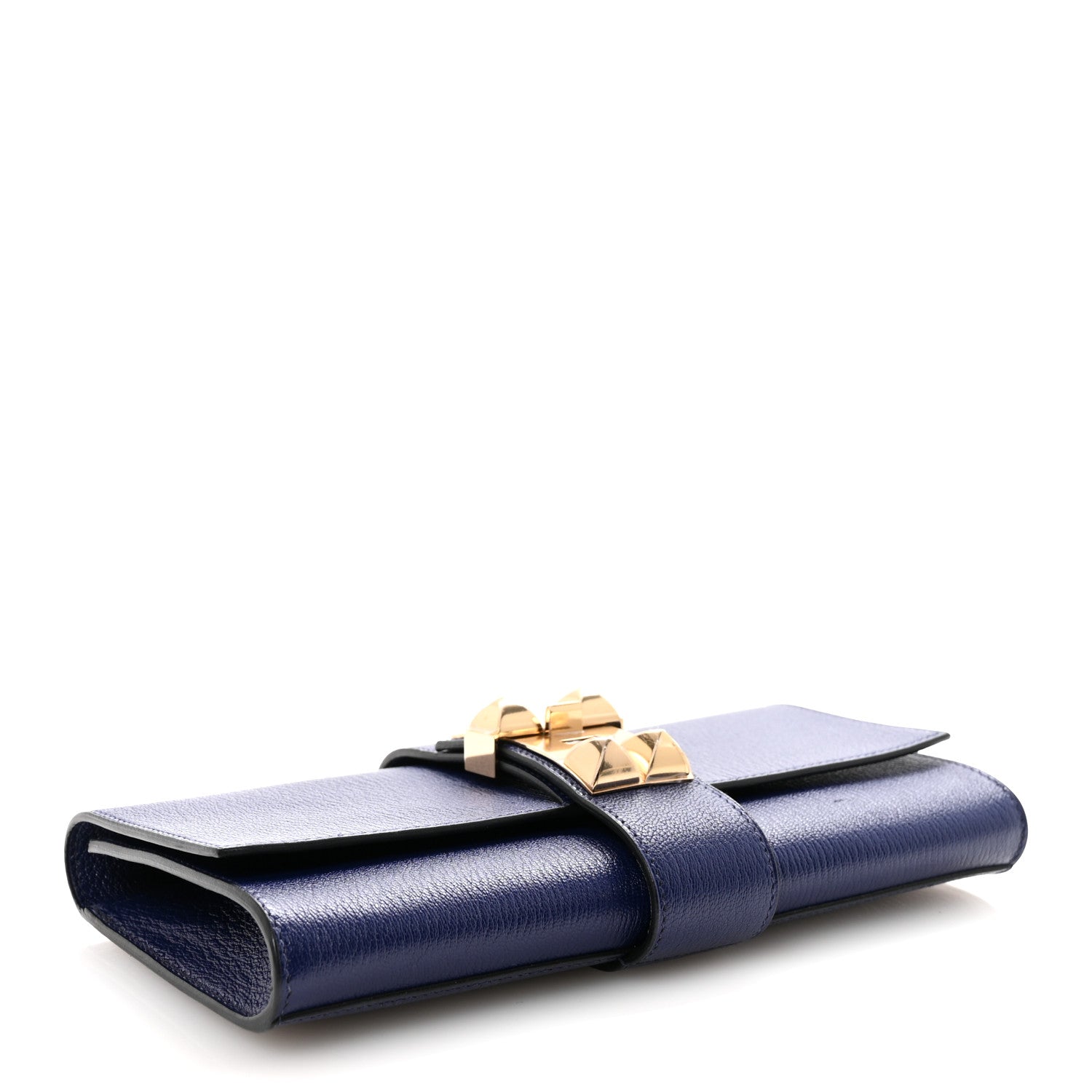Hermes Chevre Mysore Medor 23 Clutch Bleu Encre 4 of 10