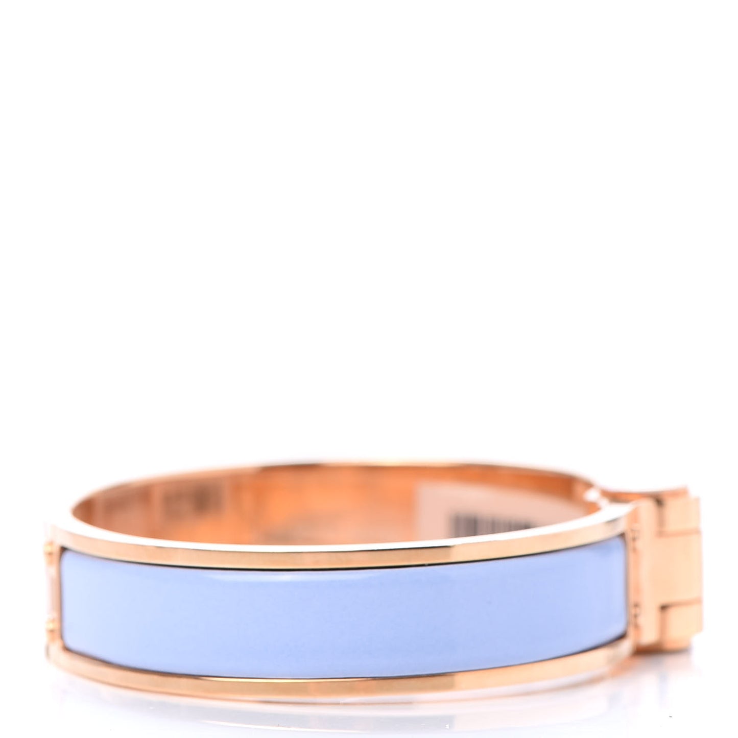 Enamel Charniere Uni Narrow Hinged Bracelet S Bleu Lupin