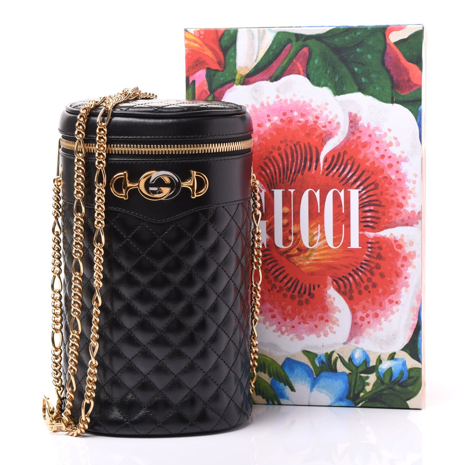 Gucci Calfskin Trapuntata Zumi Belt Bag Black 10 of 10