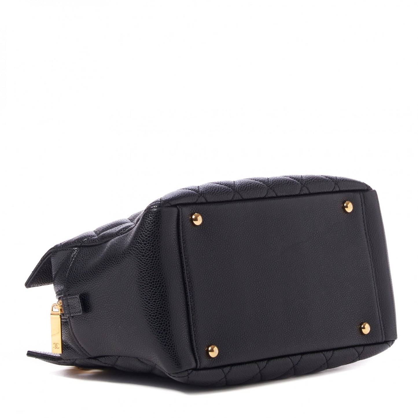 Caviar Quilted Petit Timeless Tote PTT Black