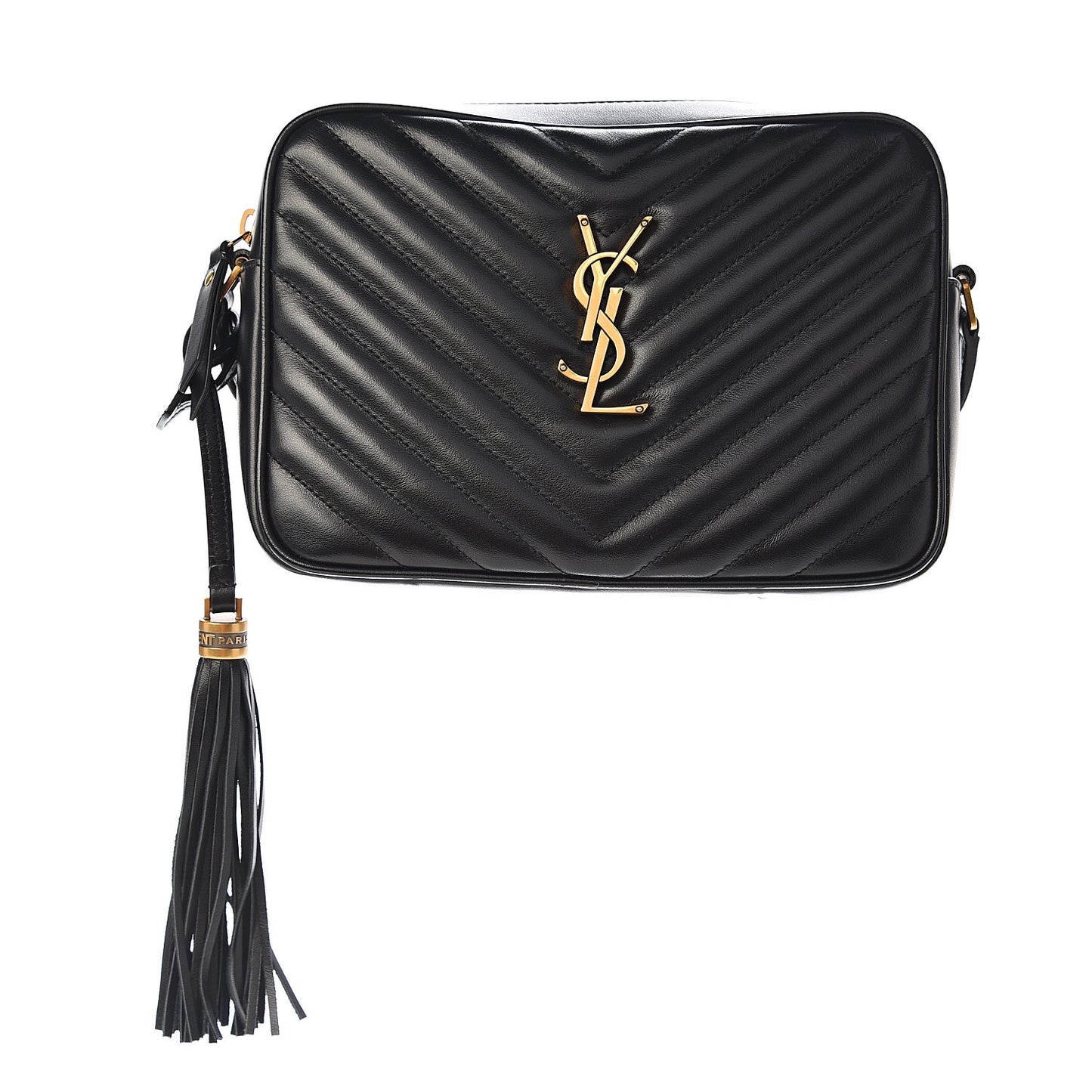 Calfskin Matelasse Monogram Lou Camera Bag Black