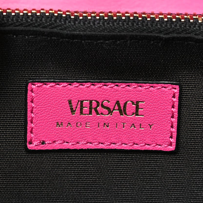 Versace Velvet Quilted Medusa Wallet On Chain Pink 6 of 9