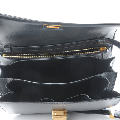Celine Box Calfskin Medium Classic Box Flap Bag Black 5 of 8