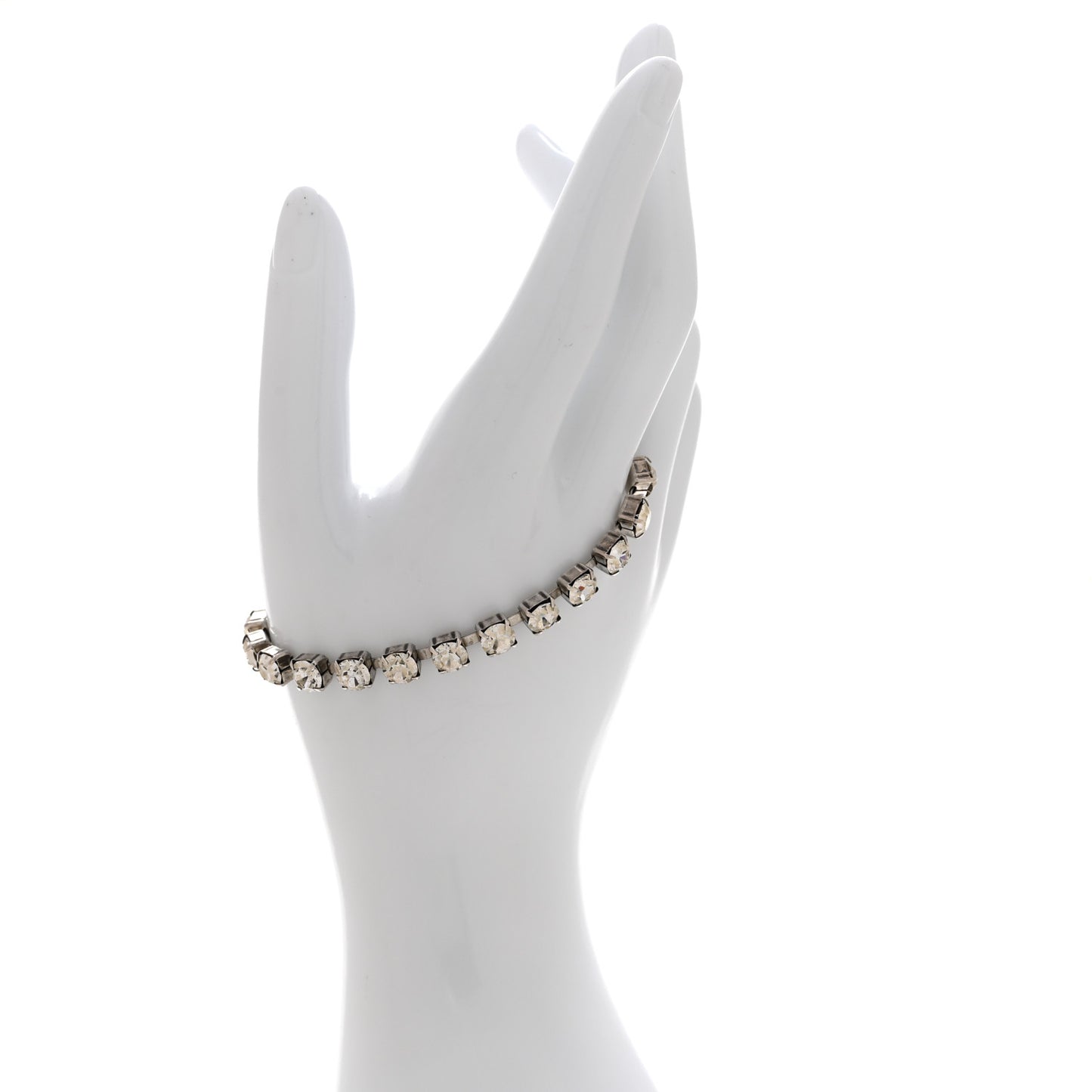 Crystal Link Bracelet Silver