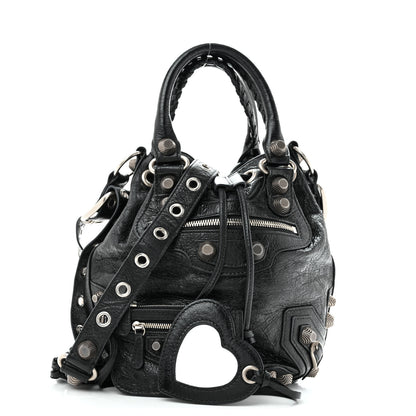 Balenciaga Agneau Arena Small Le Cagole Bucket Bag  Black 1 of 10