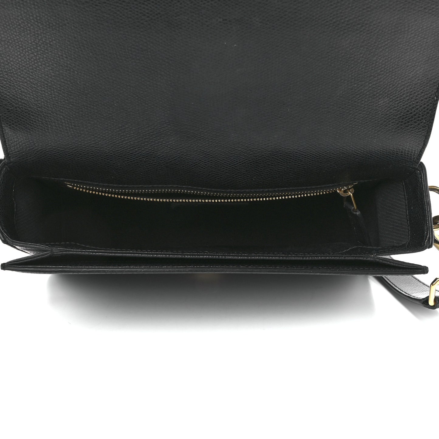 Textured Calfskin Medium Classic Monogram Universite Bag Black
