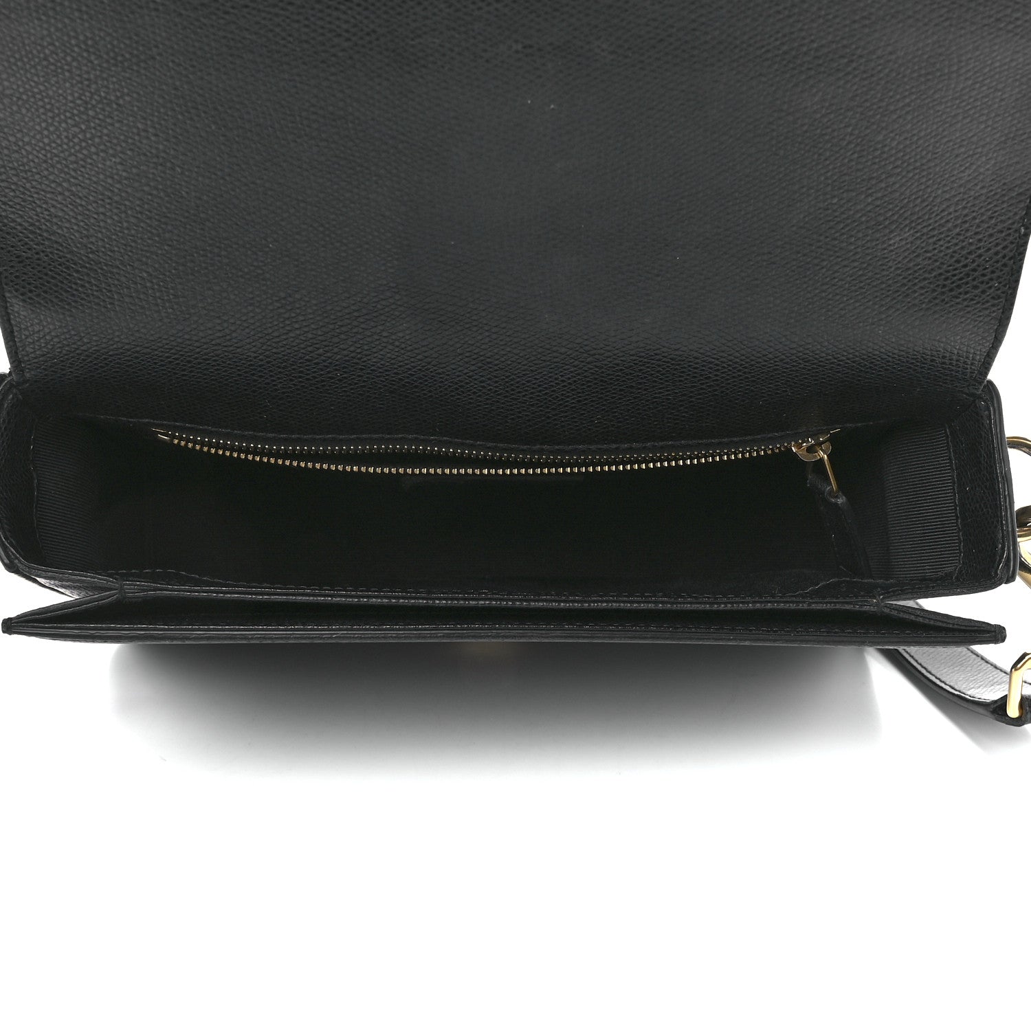 Saint Laurent Textured Calfskin Medium Classic Monogram Universite Bag Black 5 of 12