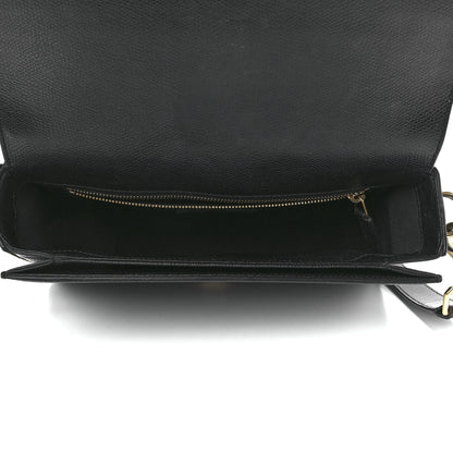 Saint Laurent Textured Calfskin Medium Classic Monogram Universite Bag Black 5 of 12