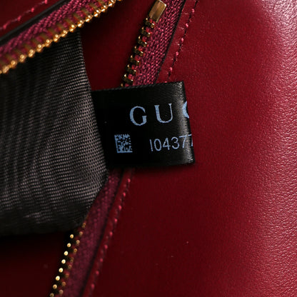 Gucci Calfskin Matelasse Small GG Marmont Shoulder Bag Rosso Ancora Red 8 of 11
