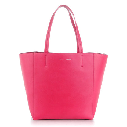 Celine Grained Calfskin Small Horizontal Cabas Phantom Fuchsia 1 of 8
