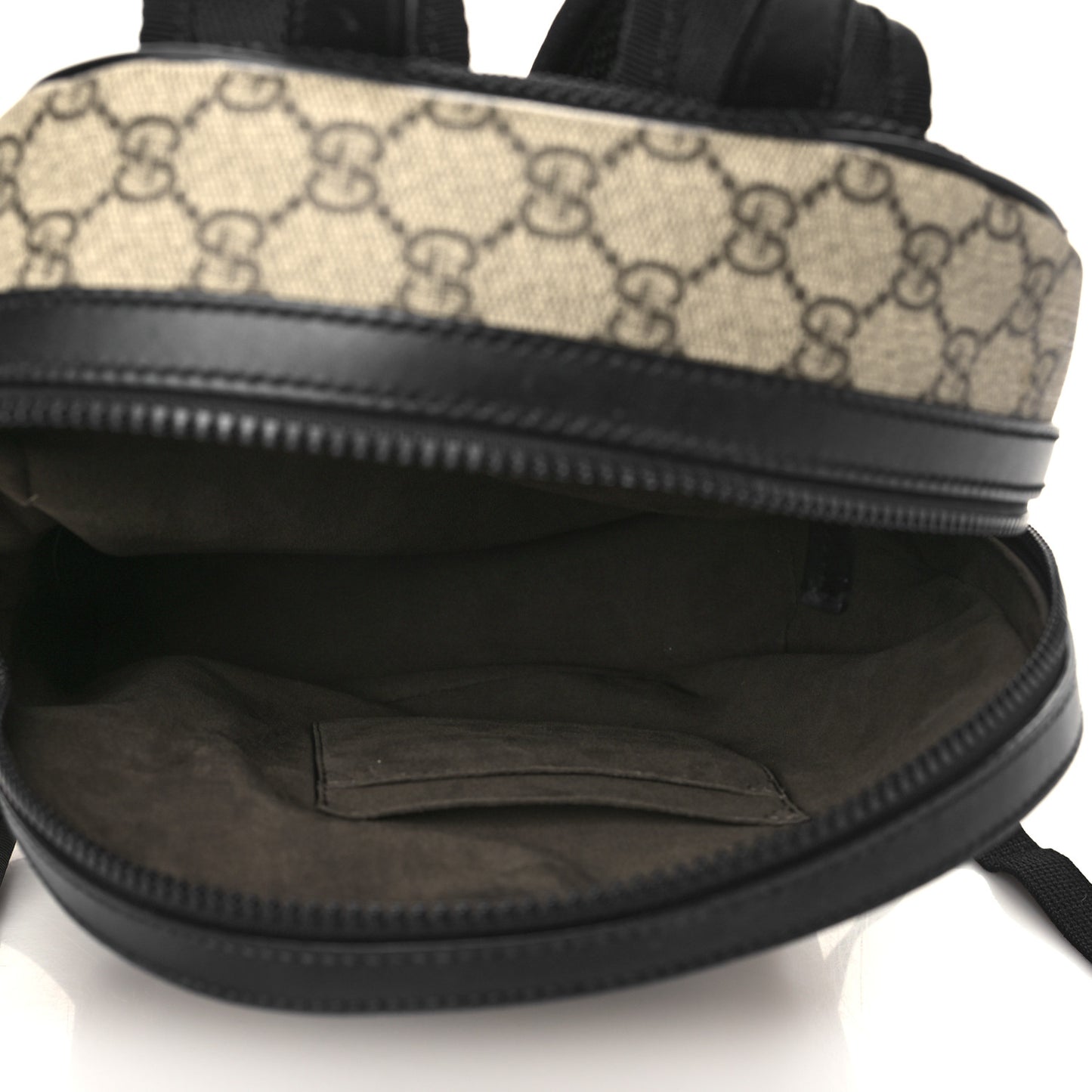 GG Supreme Monogram Small Eden Day Backpack Black