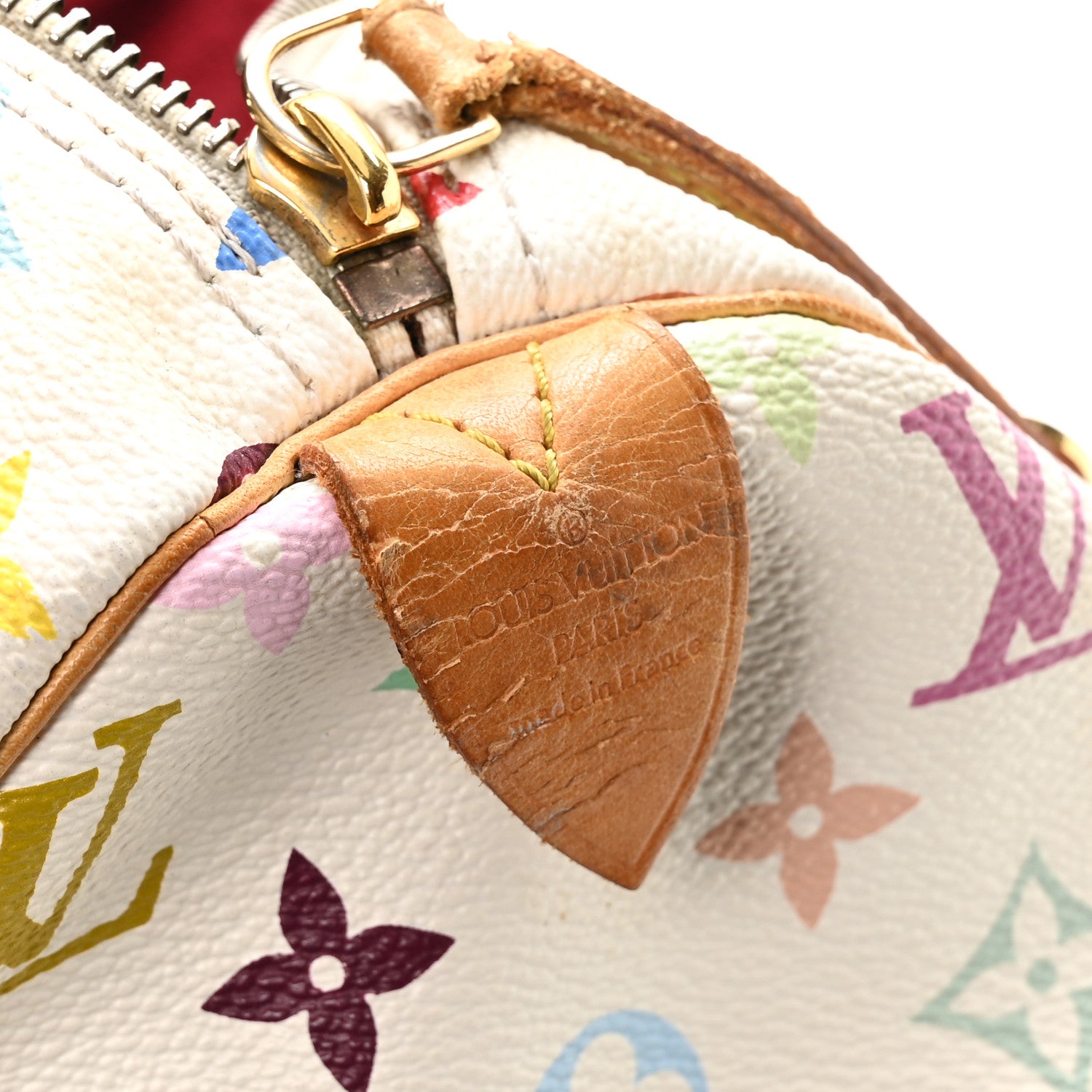 Louis Vuitton Monogram Multicolor Speedy 30 White 6 of 10