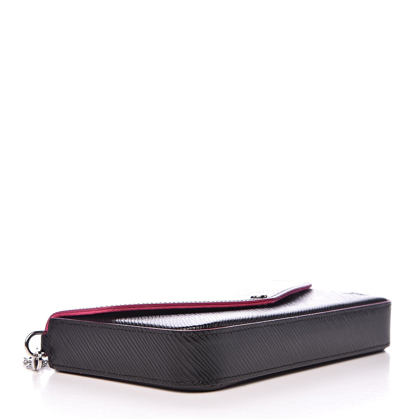 Epi Pochette Felicie Black Hot Pink
